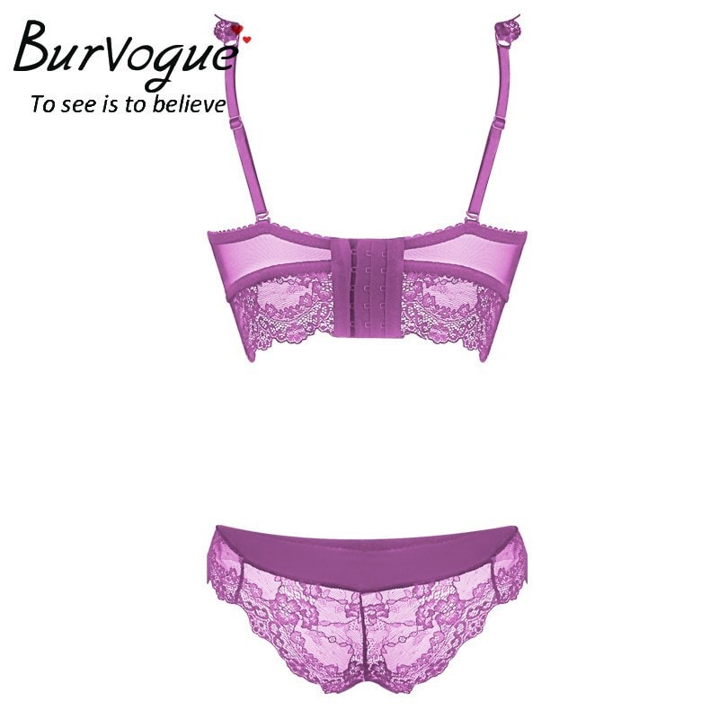 Burvogue New Lace Lingerie Bra Set